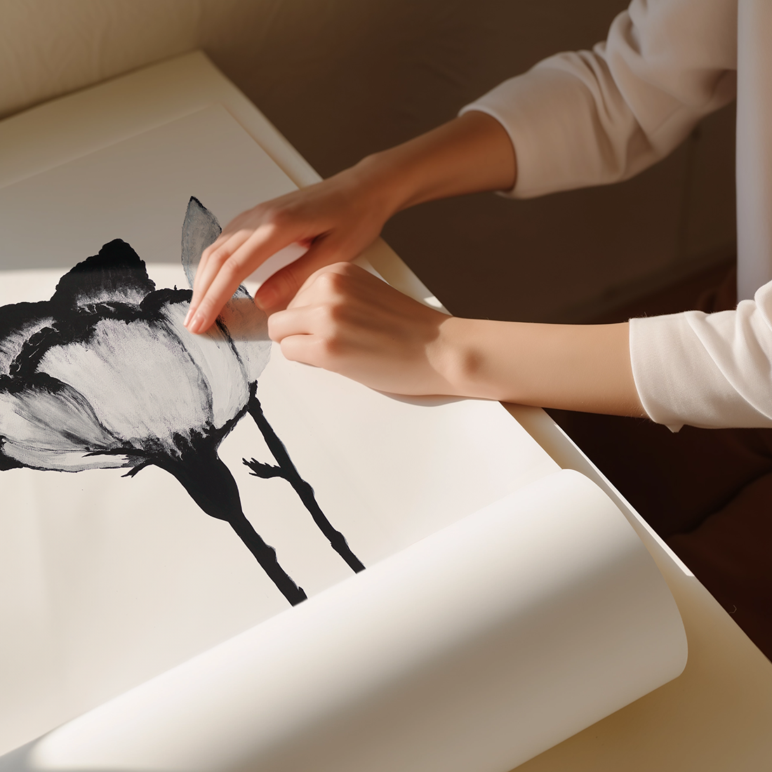 Rolled Art Print Danelle Messaike