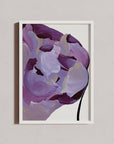 Empire’s abstract painting in purple tones with muted gold, perfect for eclectic interiors.